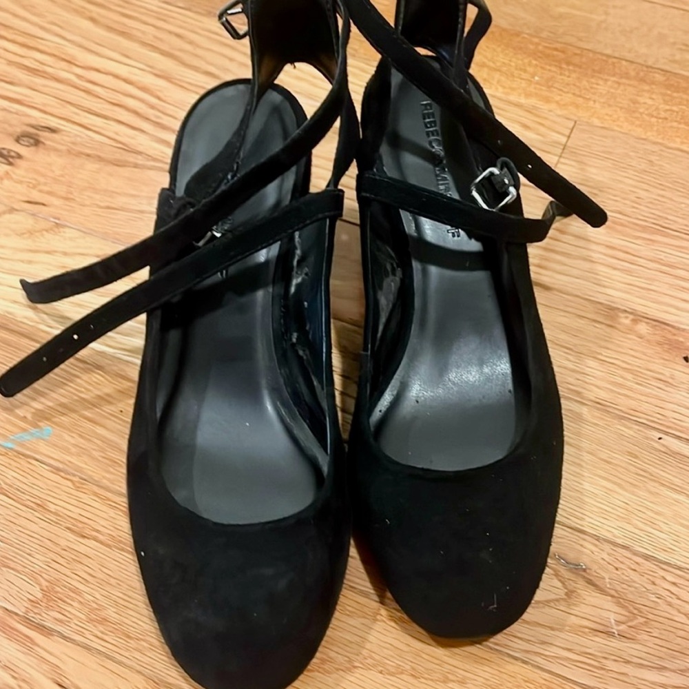 Rebecca Minkoff Black Heeled Shoes with Elegant Design